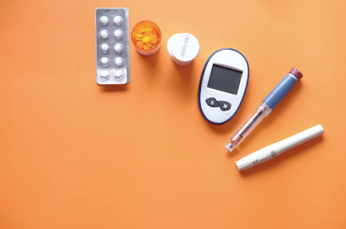 Medications and tools used for Diabetes.